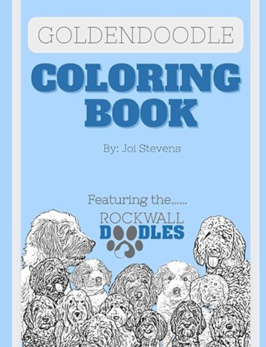 Goldendoodle Coloring book cover